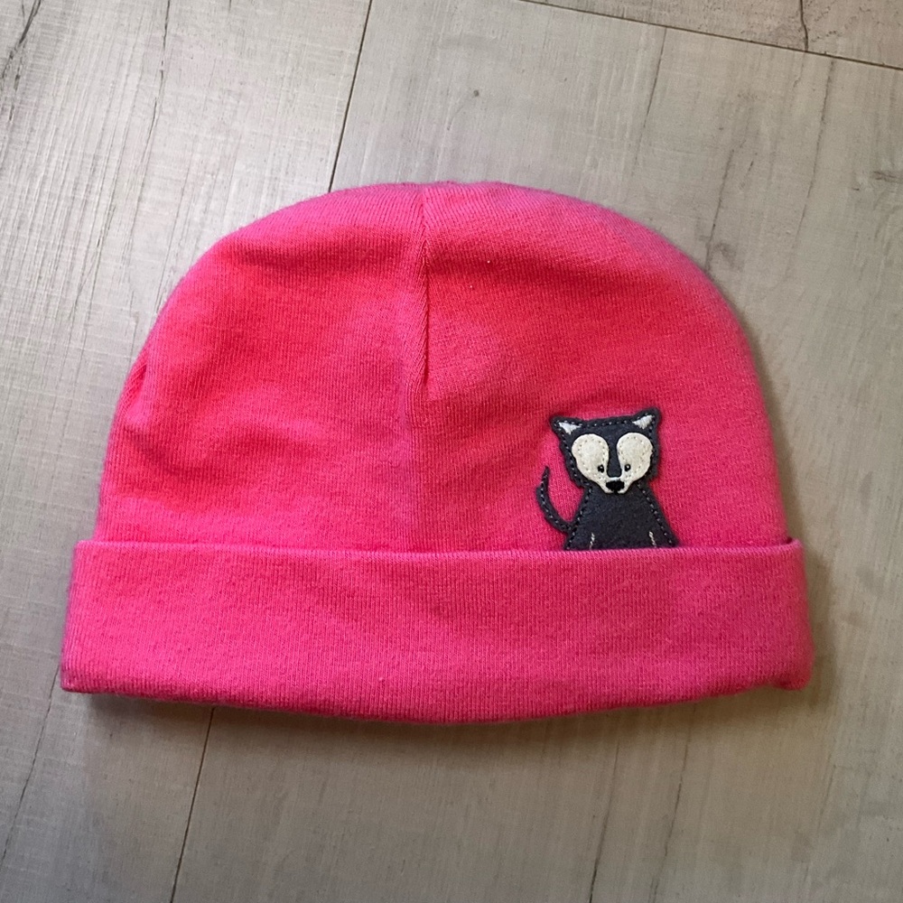 North‎ Face Baby Critter Pink Beanie size XXS (0-6 months)